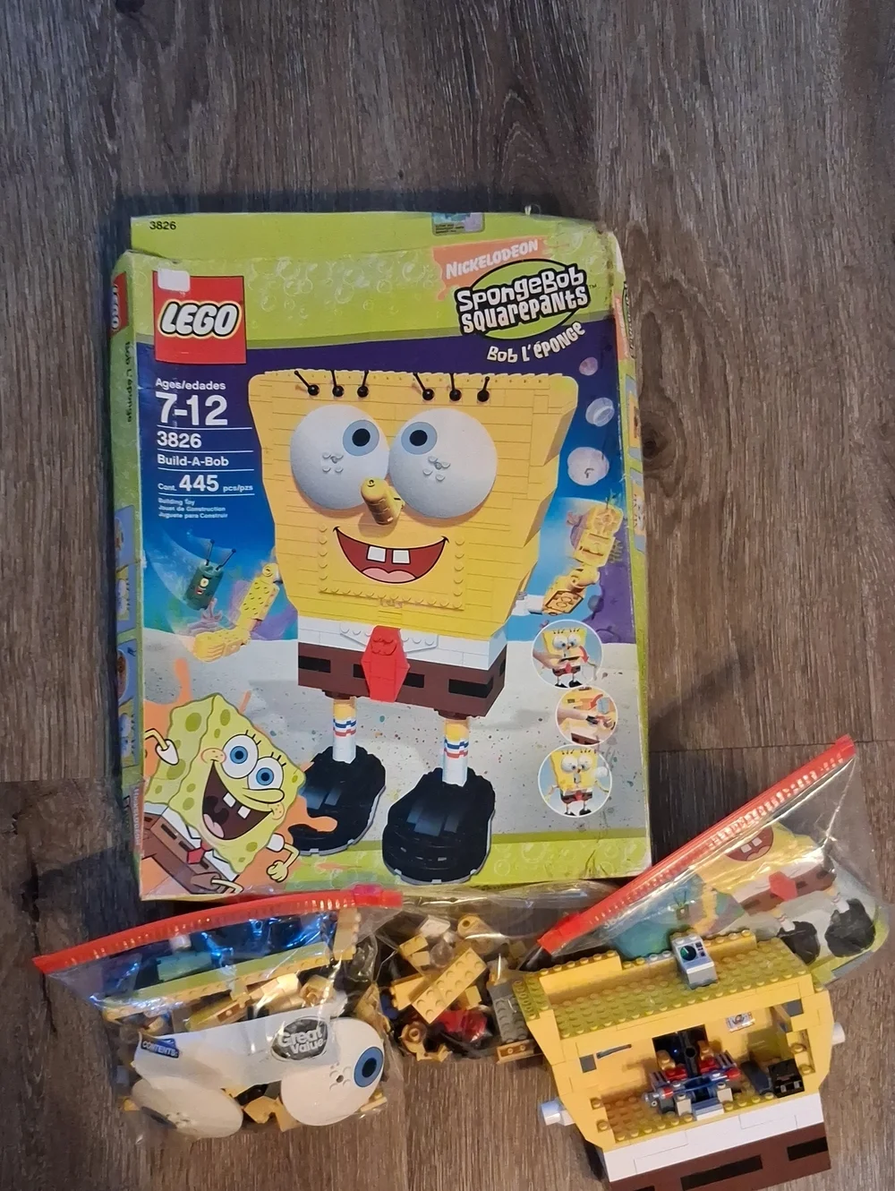 Rare 2006 LEGO Yellow SpongeBob Build-A-Bob,original Owner!